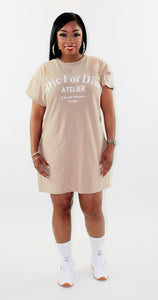 Camel Die D'or T-shirt Dress