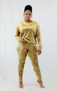 Goldie Velvet Set