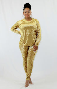 Goldie Velvet Set